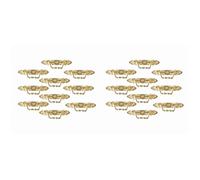 Reeatel 20 Pezzi Maniglie Antiche per Cassetti Nel Lega di Maniglie Dorate per Armadi E Cassetti per Porte Mobili (con)