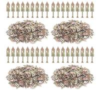 Reeatel 200X Ancore Autoperforanti per Cartongesso con, Kit di Ancoraggio per Pareti Vuote con, Adatto per Isolanti un Parete, Mensole