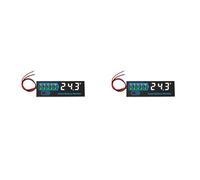 Reeatel 2X 18650 Li-Ion Lipo Lithium Test 7-55V Acid Battery Level Indicator Tester LEDDisplay Meter Module Capacità VoltageMeter,A