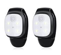 Reeatel 2X Outdoor Night Clip Lights Riflettente USB Ricaricabile LED Luce Running Gear Sicurezza Luce Running
