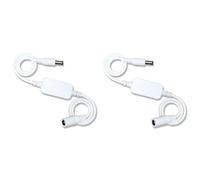 Reeatel 2X Strumento di Reset del Timer Routing Router con Riavvio Automatico da 72 Ore, Temporizzazione 'Alimentazione CC, Modem in Fibra, Gestore 'Alimentazione CC, Bianca