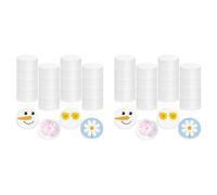 Reeatel 32 Pezzi Cerchi in Schiuma Polistirolo Espanso Dischi Cilindri in Schiuma Blocco Rotondo Bianco in Schiuma per Modellazione di Sculture Artistiche DIY