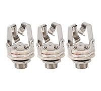 Reeatel 3X Jack 6.5 Due Canali Audio Connettore Presa Spina con Un Interruttore Stereo 6.5 Femmina per Chitarra