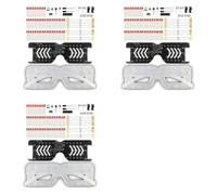 Reeatel 3X Kit di Pratica di Saldatura per Occhiali Illuminati Kit di Elettronica DIY per Occhiali A LED Attivati Dal Suono per il Progetto di Apprendimento B