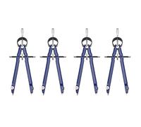 Reeatel 4 Pacchi Bussola di Disegno con Lock Math Compass Drawing Bussola in Metallo con Wheel Geometry Bussola Bow Divider Student Compass per Arte Ufficio Scuola