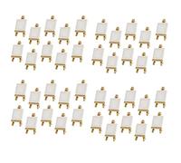 Reeatel 40 Set Mini Display Cavalletto con Tela 8X8 cm Numeri Tavolo da Sposa Pittura Hobby Pittura