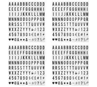 Reeatel 416Pcs Cinematic Lightbox sostituzione lettere e numeri segni neri 65,4 x 35 mm (scatola a LED non inclusa!)