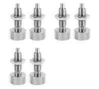 Reeatel 6 Pezzi di Pistone A Molla Retrattile Manuale, Perno di Bloccaggio A Sgancio Rapido In Acciaio Inossidabile M16 con Dado e Impugnatura Zigrinata