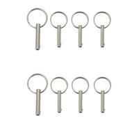 Reeatel 8 Pezzi Perno A Sgancio Rapido 1/4 Pollici, Acciaio 316 Completo, Perno Superiore per Bimini, Hardware Marino, Tutte Le Parti Sono in Acciaio Inossidabile 316