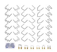 Reeatel Graffette per Saldatore nel Plastica,1200 Pezzi Kit Riparazione nel Plastica per Graffette Caldo,Angolo e Piatto per Riparare I Paraurti 'Auto Graffette per Cucitrice un Caldo