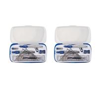 Reeatel Il Kit di Geometria Matematica da 20 Pezzi Set di Forniture per Studenti per Bozze e Disegni con Scatola di Immagazzinaggio Infrangibile