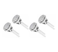 Reeatel Il Pulsante di Sciacquone per WC da 4 Pezzi Sostituisce L'Interruttore A Doppio Pulsante da 38 mm Pulsante Rotondo per Lo Sciacquone del WC