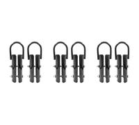 Reeatel Morsetto per corda da arrampicata da 3,8 cm, set da 6 pezzi, chiusura per allenamento, gancio per arrampicata, palestra, allenamento di