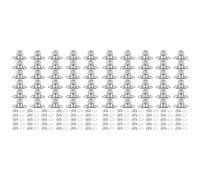 Reeatel Set da 60 Pezzi Elementi di Fissaggio con Chiusura A Rotazione e Occhiello con Girevole, di Montaggio per Fissaggio Marino su Tela