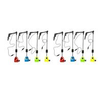 Reeatel Set di 8 scambisti da pesca, indicatori di allarme in con cerniera, accessori per la pesca alla carpa con illuminazione a LED