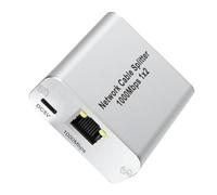 Reeatel Splitter Ethernet 1 A 2 Switch Gigabit Ethernet Ad Alta velocità 2 Porte Internet RJ45 LAN Splitter per Cat5/6/7/8