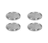 Reeatel Tappi A Morsetto In Acciaio Inossidabile, Tappo Terminale A Morsetto da 4 Pezzi, Tappo Sanitario In Acciaio Inossidabile 304 da 1,5 Pollici, per Coperchio del Morsetto da 2 Pollici