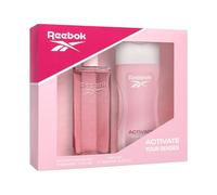 Reebok Activate Your Senses Astuccio Regalo Profumi da donna Confezione da 2 Pezzi Eau de Toilette 100ml e Body Lotion 250ml Set Fragranza Floreale
