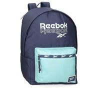 Reebok Andrew school backpack, blue and pink backpack, made of polyester, wide, ergonomic and padded shoulder straps, multiple compartments, by Joumma Bags