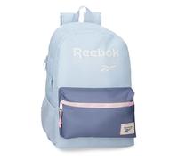 Reebok Andrew, zaino per la scuola, zaino blu e rosa, realizzato in poliestere, spallacci larghi, ergonomici e imbottiti, vari scomparti, turchese, Zaino 44