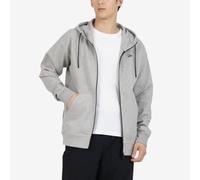 Reebok - Felpa con cappuccio con zip integrale Athlete Double Knit, Uomo, Grey Marl, Taglia: S