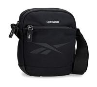 Reebok Bagaglio- Borsa da corriere Uomo, Nero, 17 cm x 22 cm x 6 cm