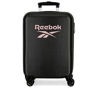 Reebok Beverly Valigia da cabina Nero 38x55x20 cm Rigido ABS Chiusura a combinazione laterale 34L 2 kg 4 Ruote bagaglio a mano