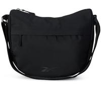 Reebok Borsa a tracolla da donna, elegante, leggera, in nylon, trapuntata e non trapuntata, per tutti i giorni, Reebok Logo nero Sophie, One Size