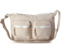 Reebok Borsa a tracolla da donna, in nylon leggero, piccola borsa a tracolla con tracolla regolabile per viaggi casual, Vigilia della crema, Taglia unica