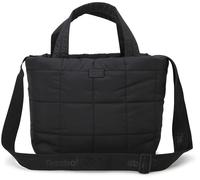 Reebok Borsa a tracolla da donna, in nylon leggero, piccola borsa a tracolla con tracolla regolabile per viaggi casual, Colomba nera, Taglia unica