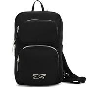 Reebok Borsa a tracolla unisex - Borsa a tracolla compatta convertibile, borsa da viaggio - essenziale per palestra e viaggio, Mikayla Nero, One Size, Minimalistico