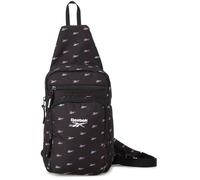 Reebok Borsa a tracolla unisex, compatta, convertibile, borsa da viaggio, essenziale per palestra e viaggi, Cosmos Nero Ombre, One Size, Classico