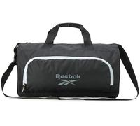 Reebok Mini borsone da viaggio, leggero e unisex, piccolo borsone da viaggio e palestra, borsone da viaggio per uomo e donna, Nero tinta unita con cerniera a contrasto, Taglia unica