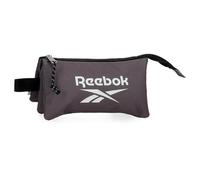 Reebok Boston Astuccio Triplo Grigio 22x12x5 cm Poliestere by Joumma Bags, grigio, 22x12x5 cms, Astuccio triplo