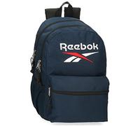 Reebok Boston Zaino Scuola Doppio Comparto Blu 31x44x15 cm Poliestere 20,46L