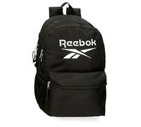 Reebok Boston Zaino Scuola Doppio Comparto Nero 31x44x15 cm Poliestere 20,46L