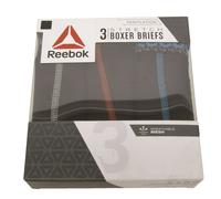 REEBOK Boxer Briefs Neri Stretch In Confezione Da 3 Piccola NUOVA