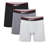 Reebok Boxer Glynn da Uomo | Confezione da 3 Boxer Sportivi, Intimo da Uomo Traspirante ed Elasticizzato | Confezione Multipla di Boxer, Nero/Grigio/Antracite