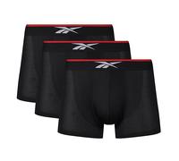 Reebok Boxer Glynn da Uomo | Confezione da 3 Boxer Sportivi, Intimo da Uomo Traspirante ed Elasticizzato | Confezione Multipla di Boxer, Neri