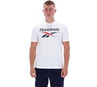 Reebok Bruno Big Logo Crew Neck SS Tee Shirt Uomo, Bianco, S