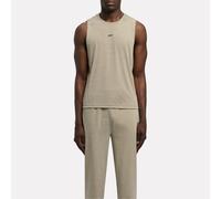 Reebok - Canotta yoga rilassata, Gritty Grey Marl, Taglia: S