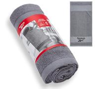 Reebok Capri Asciugamano da Palestra in Cotone - Grey Gym Towel Quick Dry, leggero e assorbente | Ideale per allenamento, home gym, fitness, sport e viaggi - 40 x 80 cm | telo palestra
