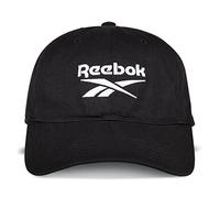 Reebok Casual Relaxed Logo cap with Adjustable Strap for Men And Women (One Size Fits Most) Cappellino da Baseball, Nero, Taille Unique Unisex-Adulto