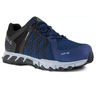 Reebok - Chaussures de sécurité Basses Bleue Marine et Noir en Microfibre et Cuir embout Aluminium Trail Grip S1P SRC 47 Bleu Marine/Noir