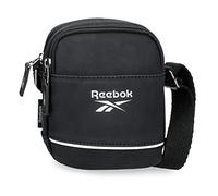 Reebok Cincinnati Borsa a Tracolla Due Scomparti Nero 12x16x3,5 cm Pelle Sintetica