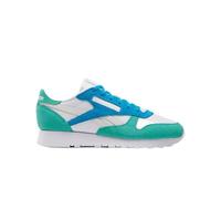 Reebok Classic Leather, Scarpe da Ginnastica Donna, White/Unleashed Green/Grey 1, 37.5 EU