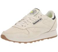 Reebok Classic Leather, Scarpe da Ginnastica Unisex - Adulto, Alabaster Soft Ecru Nero, 43 EU