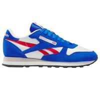 Reebok Classic Leather, Scarpe da Ginnastica Unisex - Adulto, Chalk Optimum Blue Vector Red, 42 EU