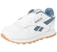 Reebok Classic Leather, Scarpe da Ginnastica Unisex - Bambini e Ragazzi, FTWWHT/HOOBLU/RBKG07, 27 EU