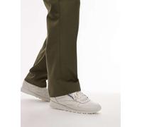 Reebok Classic - Sneakers in pelle bianche e blu-Bianco 3.5